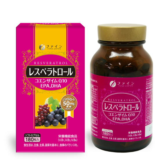 Ресвератрол Fine Japan (180 таблеток) супер антиоксидант для молодости и здоровья 
